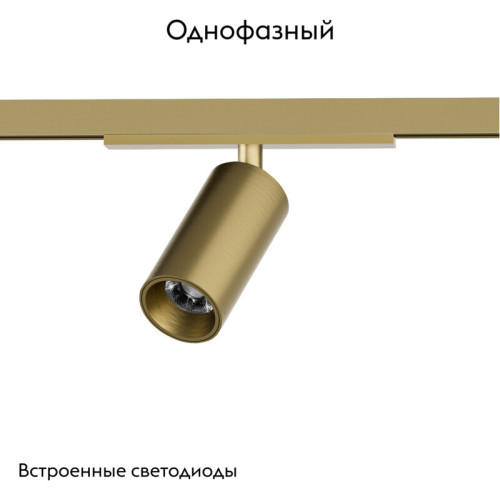 Трековый однофазный светильник Denkirs Shine spot DK5740-SB