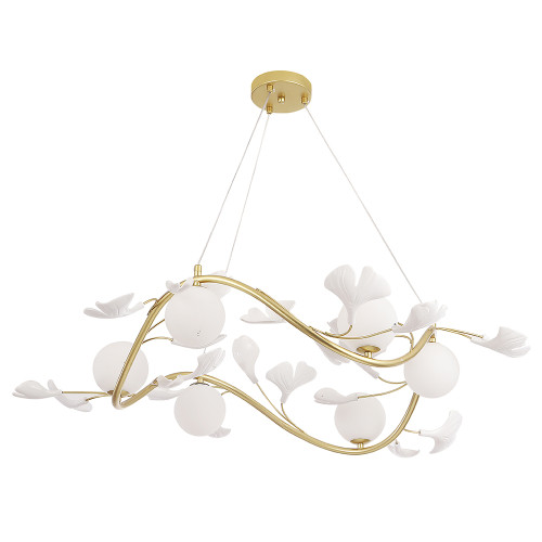 Подвесная люстра Crystal Lux COLIBRI SP6 GOLD