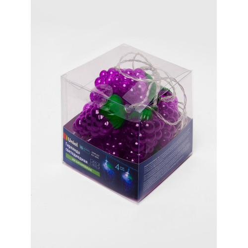 Светодиодная гирлянда Uniel Виноград (UL-00003392) белый ULD-S0400-010/STB/2AA White IP20 Grapes