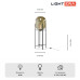 Торшер Lightera Luleo LE404F-1B