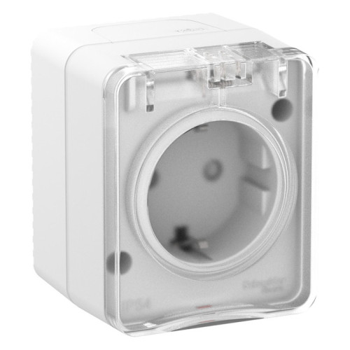 Наруж Белый Розетка с/з со шт., 16А 250B IP54 Systeme Electric AtlasDesign Profi54 ATN540145 Наруж Белый Розетка с/з со шт., 16А 250B IP54 Systeme Electric AtlasDesign Profi54 ATN540145