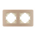Рамка на 2 поста алюминиевая Arlight FRM-AKIRY-AL-2-GD 049726
