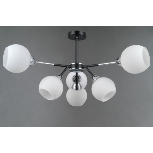 Люстра на штанге Illumico IL0715-6CSQ-24 BK CR LIBRA