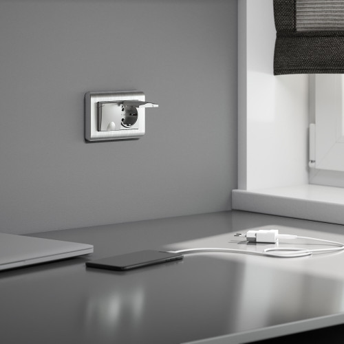 Розетка двойная Werkel 4690389178085 W1172206 Розетка двойная Werkel 4690389178085 W1172206