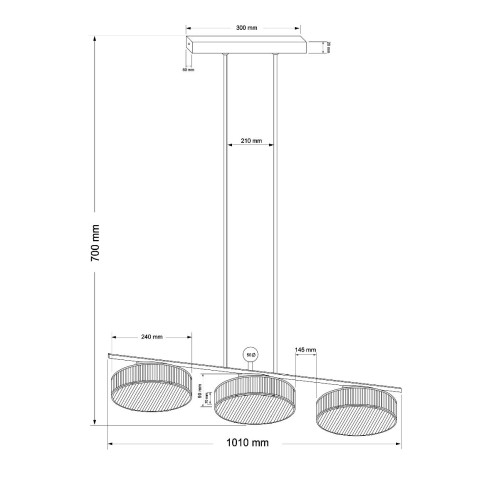 Подвесная люстра Kutek Lavone LAV-ZWL-6(Z)240
