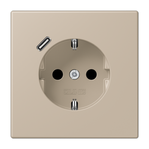 Розетка 2K+З USB Typ C Jung LC1520-18C243