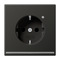 Розетка Schuko с LED подсветкой Jung AL1520-OANLNW