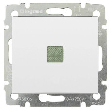 Переключатель одноклавишный на 2 направления Legrand Valena 10A 250V с подсветкой белый 774426