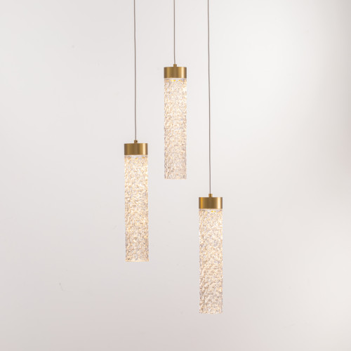 Подвесной светильник Delight Collection MD24030028-3A brass/clear Подвесной светильник Delight Collection MD24030028-3A brass/clear