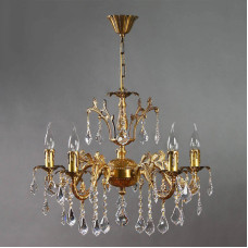 Подвесная люстра Ambiente Granada 2118/5 AB Leaf Crystal