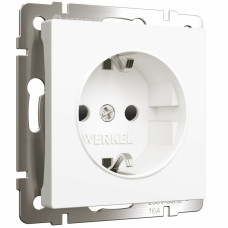 Розетка с заземлением и шторками Werkel 4690389184734 W1171161