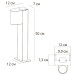 Ландшафтный светильник Arte Lamp Compass A3102FN-1BK