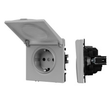 Механизм розетки Arlight влагозащищённый SCT-NOBE-MCP-SFPL-IS (230V, 16A) 059441