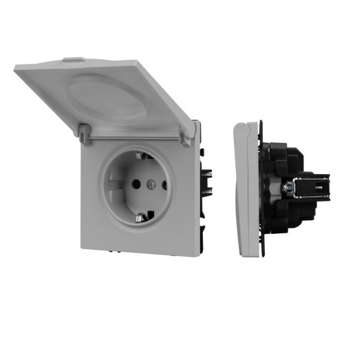 Механизм розетки Arlight влагозащищённый SCT-NOBE-MCP-SFPL-IS (230V, 16A) 059441