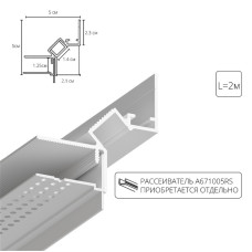 Теневой профиль под натяжной потолок Arte Lamp Gap A670233