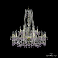 Подвесная люстра Bohemia Ivele Crystal 1410/12+6/240/h-74 G V7010