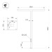 Опора Arlight OXOR-STER-T-2000x100x100-L3000-50W Warm3000 051411