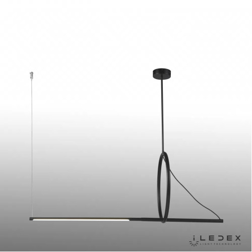 Подвесной светодиодный светильник iLedex Zoom 8075P/S-18W-3000K MBK-WH