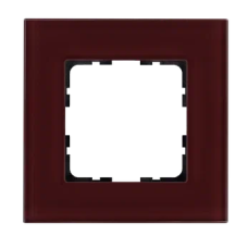 Рамка 1-постовая стекло цвет Гранатовый Jasmart G1001GH