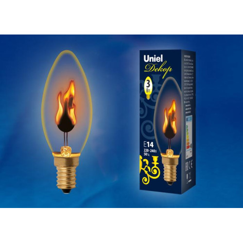 Лампа накаливания (UL-00000479) Uniel E27 60W золотистый IL-V-G95-60/GOLDEN/E27 VW01