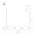Подвесной светильник Arlight SP-CARAMELA-HANG-L720-12W Warm2700 (BK, 360 deg, 230V) (IP20, Натуральный шелк) 056885