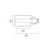 Питание боковое встраиваемое к треку 5030xx-R Lightstar Quattro 503116-RPS