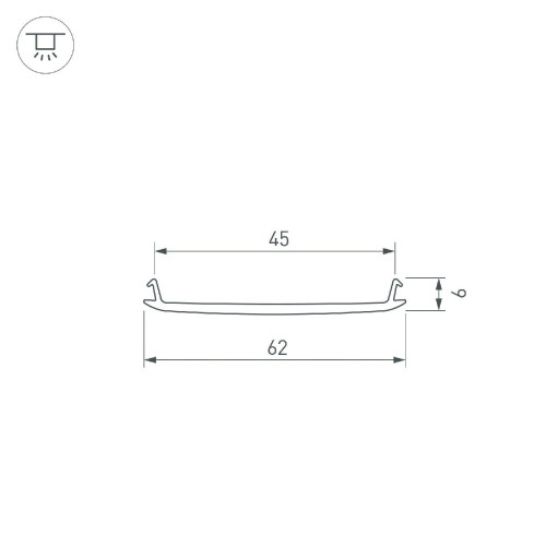 Экран Arlight STRETCH-S-50-CEIL-CENTER-10m (GAMMA50) 040822