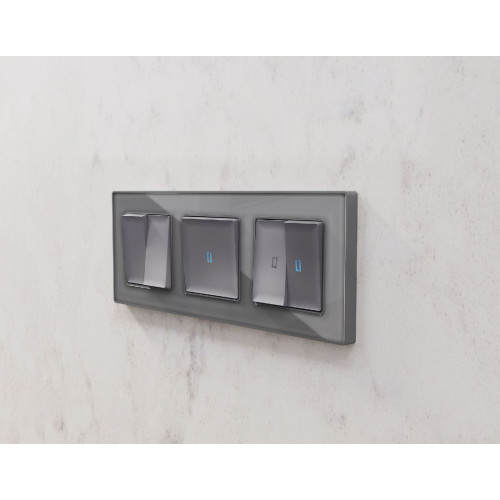 Рамка трехместная Ambrella Volt Platos AF330503