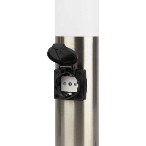Ландшафтный светильник ЭРА Беллона GBF-103-1-SL-0650 230В Е27 IP54 серебро с розеткой Б0071046