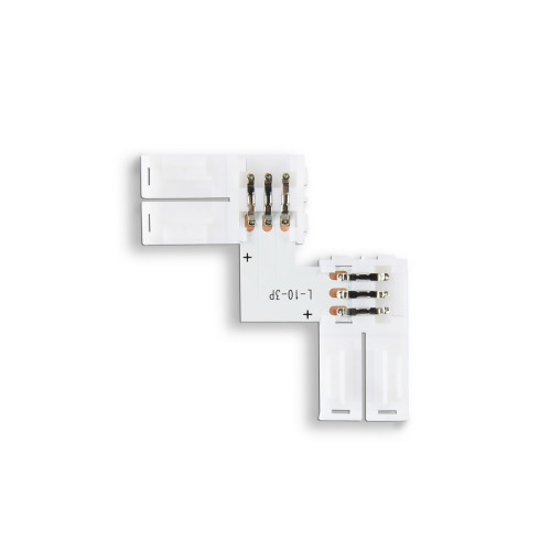 Соединитель угловой L для светодиодной ленты 5050 12/24V (3 конт.) GS6651 (10шт) Ambrella Light Illumination GS6651
