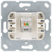 Телефонная розетка RJ11 с накладкой, цвет Тауп Jasmart G6101T
