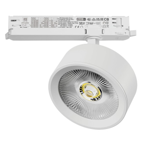 Трековый трехфазный светильник Quattro LED с управлением DALI Lightstar Alta Pro A5636DALI