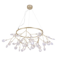 Подвесная люстра Crystal Lux Evita EVITA SP45 D GOLD/TRANSPARENT