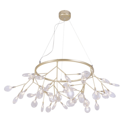 Подвесная люстра Crystal Lux Evita EVITA SP45 D GOLD/TRANSPARENT