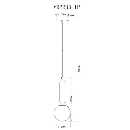 Подвесной светильник Myfar Pierre MR2233-1P