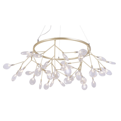 Подвесная люстра Crystal Lux Evita EVITA SP45 D GOLD/TRANSPARENT