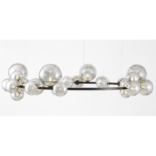 Подвесная люстра Lumina Deco LDP 7033-24 BK+GY