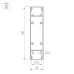 Алюминиевый профиль Arlight SL-Line-25100-Dual-2500 Black 033735