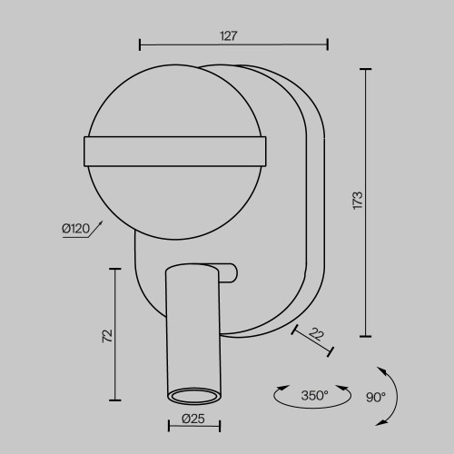 Бра Maytoni Dialogue MOD441WL-L8BS3K