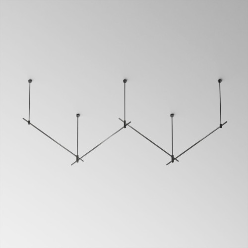 Основание Long двухуровневое на жестких подвесах для трековых светильников Maytoni Technical Flarity TFC-Flar-L02-B