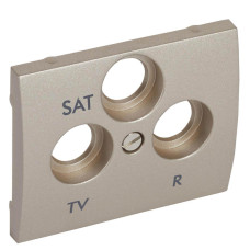 Лицевая панель Legrand Galea Life розетки TV-RD-SAT титановая 771489