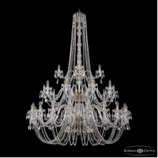 Подвесная люстра Bohemia Ivele Crystal 1402/20+10+5/530/h-206/3d G