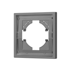 Рамка пластиковая на 1 пост Arlight FRM-TENDO-PL-1-GR 053837 Рамка пластиковая на 1 пост Arlight FRM-TENDO-PL-1-GR 053837