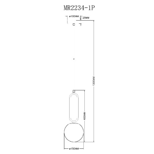Подвесной светильник Myfar Pierre MR2234-1P