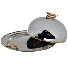 Блюдо с крышкой Леопард Garda Decor 95IM-16540