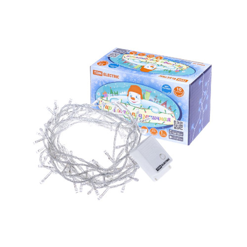 Светодиодная гирлянда TDM Electric СГ100Г10 250V голубая 8 режимов SQ0361-0036