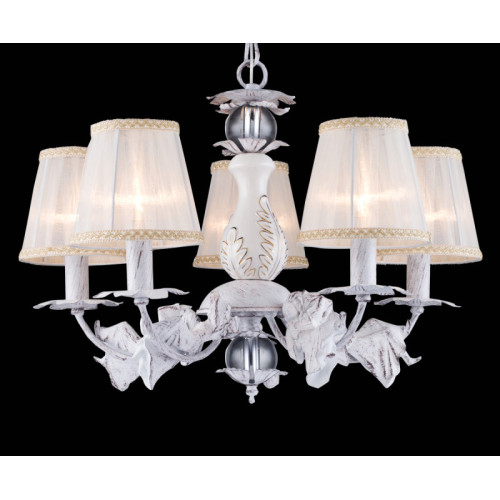 Подвесная люстра Natali Kovaltseva LADY 70043-5C WHITE GOLD