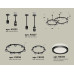Комплект подвесного светильника Ambrella Light Techno Ring XR92221003  (A9222, A9227, C9238, C9232, N8415)