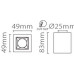Накладной светодиодный светильник Fiberli XC002-1T(W) 12120203