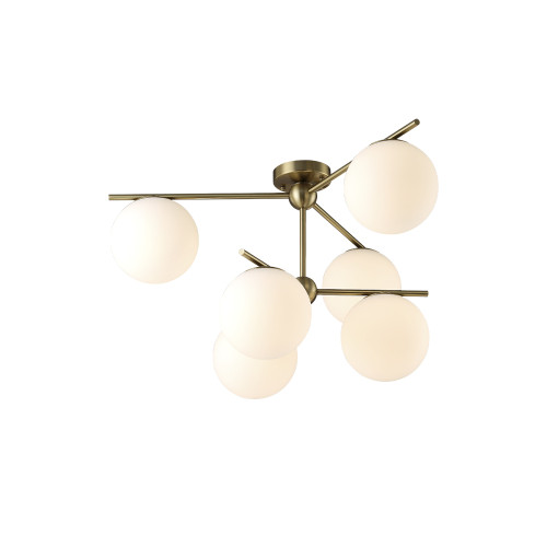 Потолочная люстра Crystal Lux FELIZ SP-PL6 BRONZE/WHITE